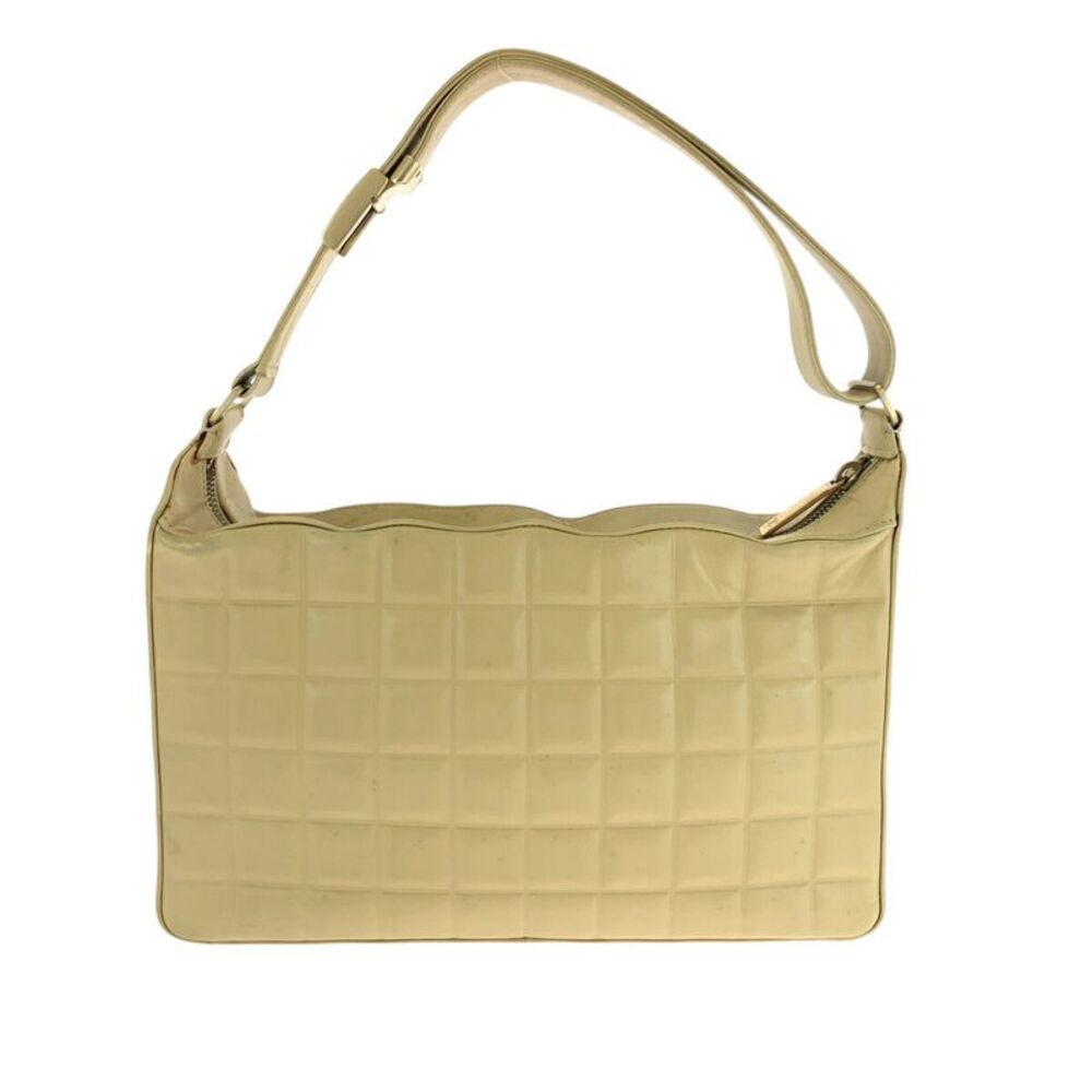 Chanel Coco Mark Choco Bar Lambskin 2way Shoulder Bag Handbag - Picture 3 of 10